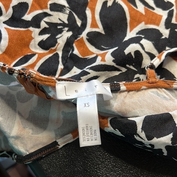 LEITH Brown and Black Floral Sun Dress SZ XS - Picture 4 of 6